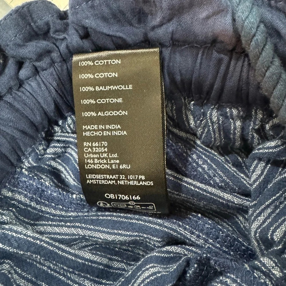 Free People pants oversized striped harem runy-on . - Picture 9 of 10